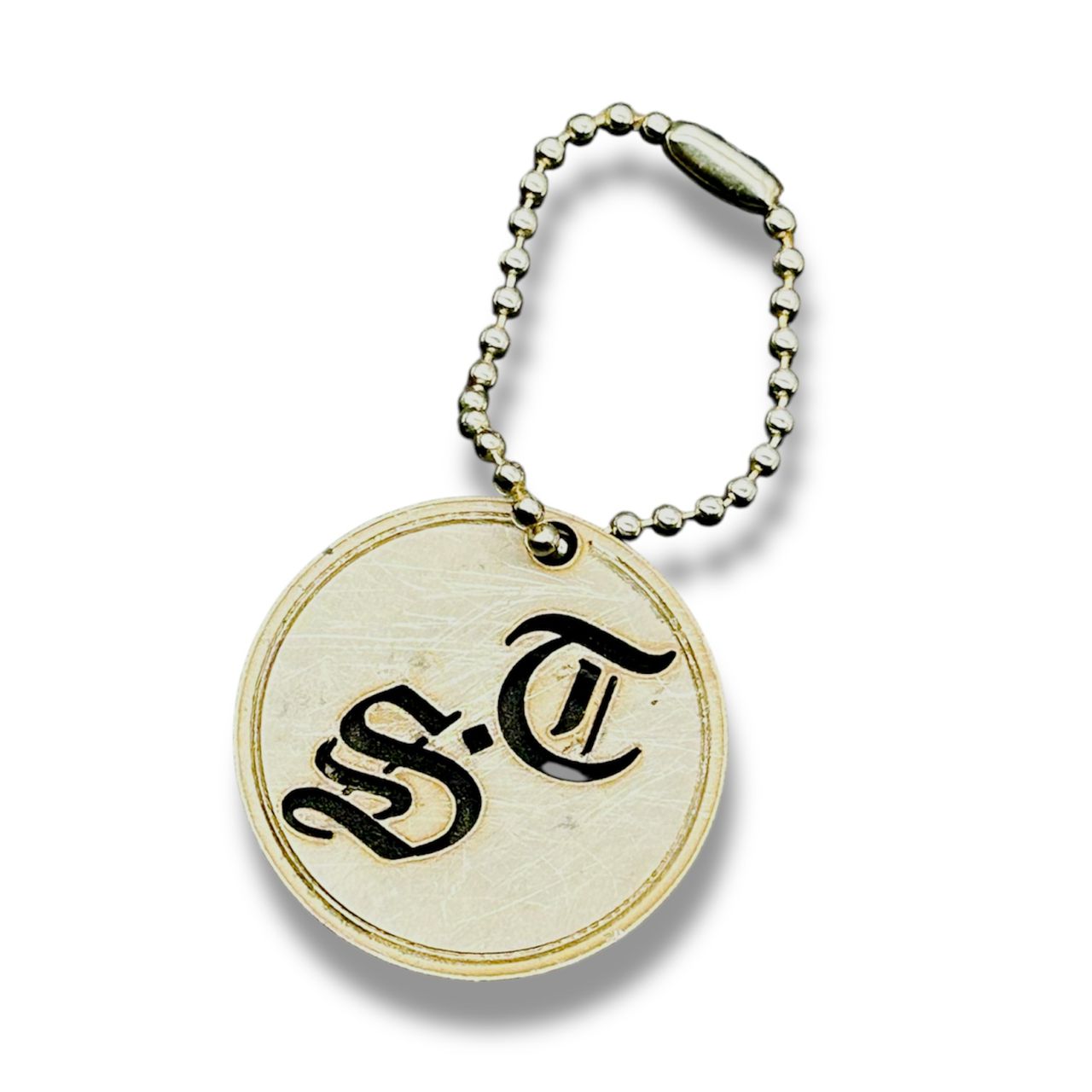 Scooter Trash Stainless Steel Keychain